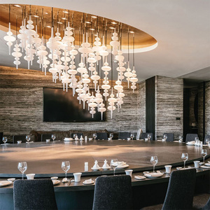 简约北欧创意中空吊饰酒店大堂宴会厅婚庆美容院会所大厅橱窗吊灯