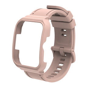 适用OPPO Watch 3/4Pro智能手表表带3代SE表壳一体运动腕带铂黑羽金漠棕个性潮流电子风男女学生手链粉色配件
