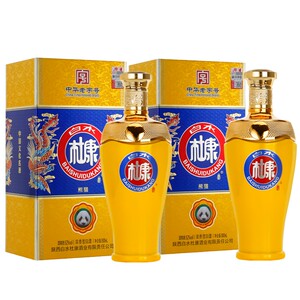 陕西白水杜康熊猫酒52度 浓香型国产中华老字号白酒整箱500ml*2