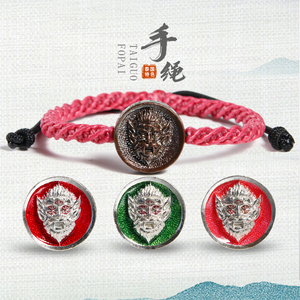 泰国佛牌正品纯银版挂件手链正牌真品阿赞苏斌五眼四耳编织手绳