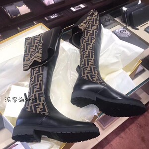 芬迪长靴拼接