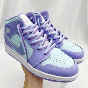 适配aj1 mid gs 紫蓝绿 薰衣草 120 140160cm马卡龙渐变鸳鸯鞋带