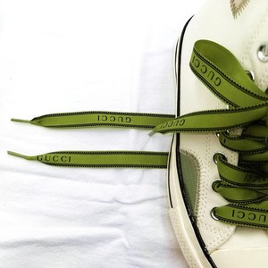 适配匡威gucci绿丝带古驰古奇联名diy发带香奈儿抖yin同款g家鞋带