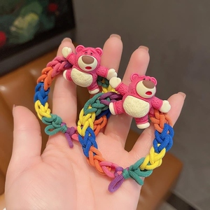 彩虹编织皮筋玩具女孩手工制作手链手环材料彩色橡皮筋翰风旗舰店4