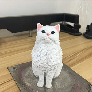 照片定制动物小宠物摆件猫狗塑像diy软陶手办手工捏制创意礼品