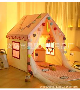 帐篷儿童屋玩具公主室内游戏女孩宝宝城堡睡觉家用小床房子男孩分