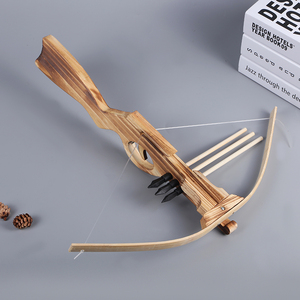 儿童吸盘弓箭仿古木质兵器模型木制弓箭实木十字仿古弩男孩户外