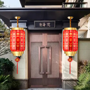 结婚门口吊灯笼