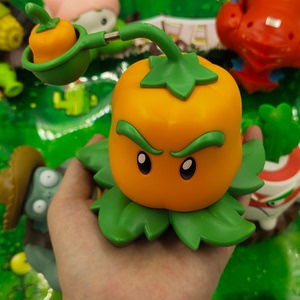 正版植物大战僵尸玩具新款辣椒投手回力车惯性超大塑料儿童礼物男