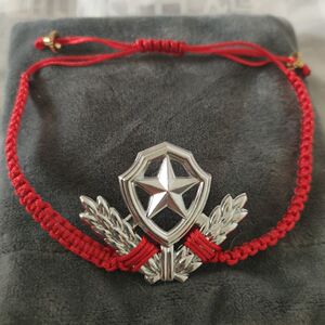 领花编制手绳手链消防饰品兵哥送女友自编织绳金刚异地礼物纪念礼