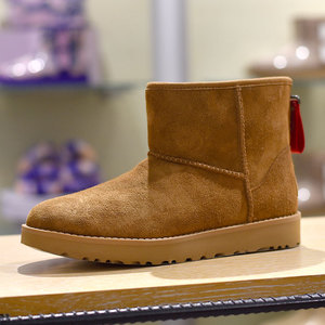 ugg2021秋冬新款女士经典靴迷你徽标拉链短靴雪地靴 1122671