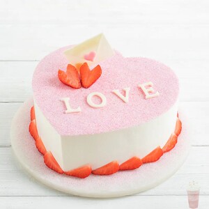 幸福西饼爱的告白心形生日蛋糕深圳北京广州上海重庆全国同城配送