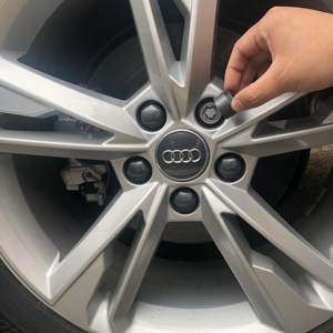 奥迪轮胎螺丝帽盖a4l q5la6 a3q7q3a5德国原装原厂车轮毂防盗螺帽