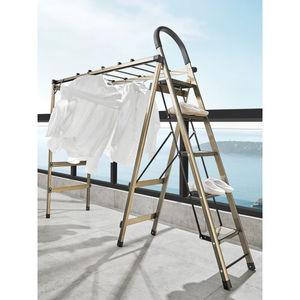 家用梯子折叠晒衣两用梯晾衣架室内多功能伸缩加厚铝合金人字梯架