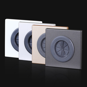 新品空白面板装饰盖电视背景光插座关开网线口墙纤出线.孔装饰遮