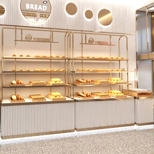 铁艺面包柜台中岛柜