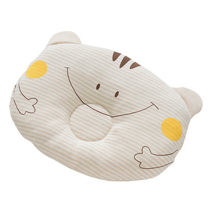 贝巢儿童彩棉老虎定型枕椭圆型婴儿枕头宝宝可爱环形凹槽枕头