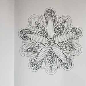 曼陀罗大人减压j涂色书解压书学生手绘图画填色本绘画本儿童画画