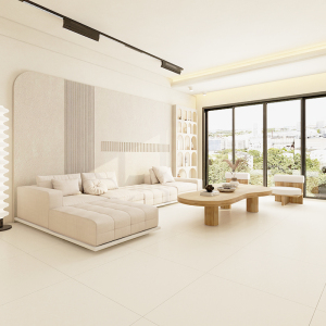 哑光瓷砖地板砖800x800奶油白色卫生间厨房防滑仿古地砖34人付款37