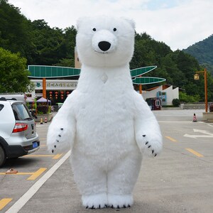 套装大熊道人偶服装表演抖音活通宣传猫具北极熊卡u动充气网红玩