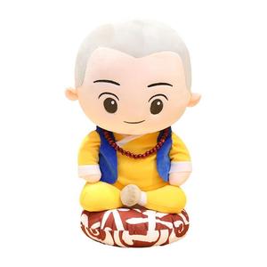 可爱一禅和尚卡通毛绒玩具一休哥玩偶网红布娃娃摆件公仔儿童礼