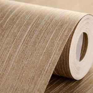 简约细竖条纹壁纸客厅卧室电视背景墙无纺布墙纸 杏色一卷 0.531