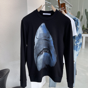 世 纪梵希潮牌大白鲨鱼gvc长袖卫衣男女同款宽松休闲青春秋冬男装