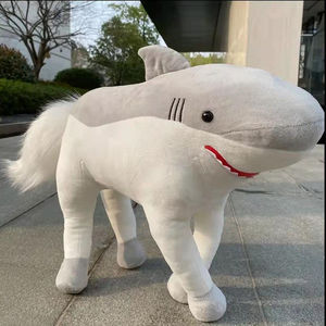鲨骑马玩偶小红书网红抱枕马鲨拉地创意恶搞公仔毛绒玩具礼物男女