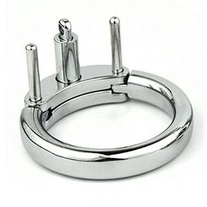 新款三个柱贞操锁配件贞洁锁男用鸡鸡锁屌环按摩锁卡环金属环玩具