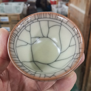 亲韵青瓷王文猪油冻个人品茗杯陶瓷单个主人杯大号茶x碗茶盏礼盒