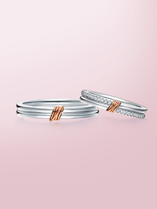 dr love line系列简奢款情侣对戒结婚戒指钻戒分色18k金定制正品