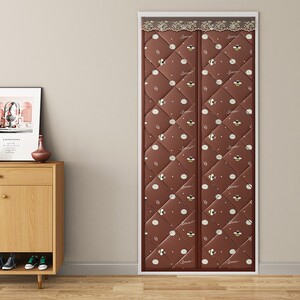 冬天门帘保暖防寒自吸棉门帘秋季家用高端门口挡风帘子室内入户门