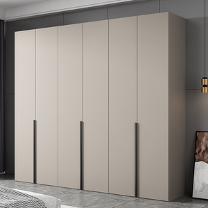 IKEA宜家居奶油风大衣柜家用卧室实木小户型现代简约轻奢玻璃门