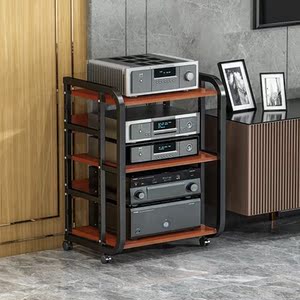 音响放置架功放机柜专业置物架三层可移动放音箱的架子家庭影院