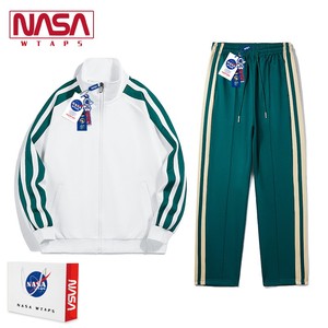 NASA WTAPS休闲运动套装男女春秋季新款宽松班服中学生两件套校服