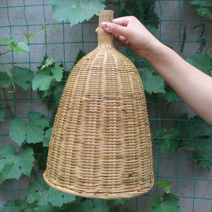 25*30收蜂笼竹编收蜂工具有柄竹制手工招蜂笼加密引蜂篓