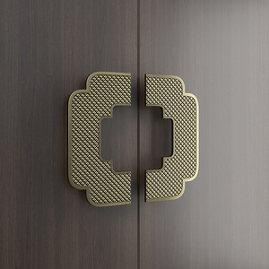 现代玻璃门拉手仿古实木门大把手酒店会议室包厢推拉门拉手圆把手