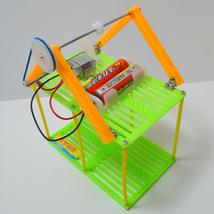 电动观光缆车模型套件爬绳子行走吊篮科技小制作diy创意模型