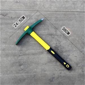 钢冰镐洋镐铁镐挖矿头荒锄ux尖镐外加固开n垦r刨根柴镐户开采根