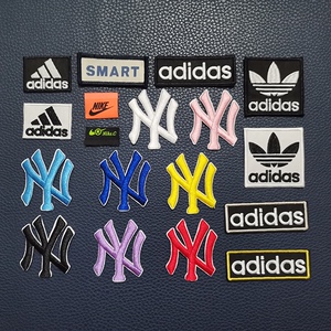 阿迪潮牌ny刺绣布贴补丁贴装饰运动三叶草logo对勾标志补衣服破洞