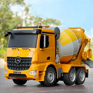 双鹰大号遥控混凝土水泥罐车搅拌车机玩具男孩儿童汽车工程车模型
