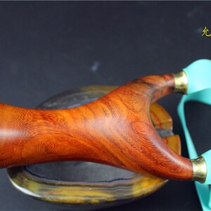 户外精准竞技老挝大红酸枝快压免绑圆g头扁皮飞虎弹弓老红木飞虎