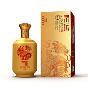 宗坛礼遇金色瓶浓香型52°高度白酒500ml四川邛崃