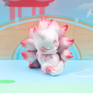 上古神兽盲盒女孩网红新款古风摆件公仔可爱模型九尾狐手办小礼物