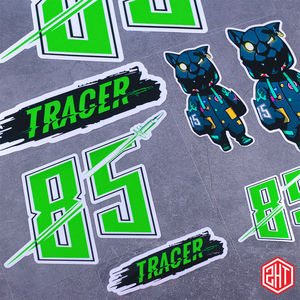 王一博明星车贴黑豹tracer贴纸85号电动车摩托车行李箱机箱油箱盖