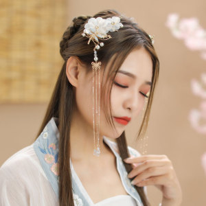 新品汉代头饰配饰发簪古装发饰簪子步摇流苏古p风气仙盘发古服饰