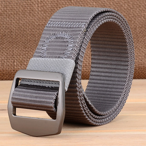 新品运动腰外休闲l帆年平带男士布皮带青户布滑t扣尼龙裤带裤腰带