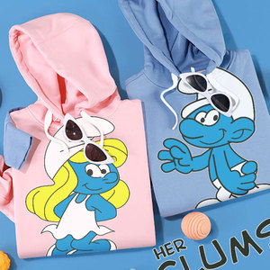 00352人付款淘宝儿童蓝色精灵演出服装蓝妹妹舞蹈假发蓝爸爸表演格格