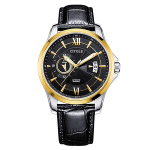 专柜西腾手表男士商务自动机械表时尚男生皮带男表防水表腕表9057