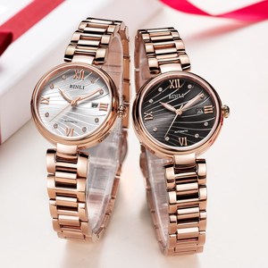 00专柜新款宾利binli手表全自动机械情侣对表皮带防水男款女款6147